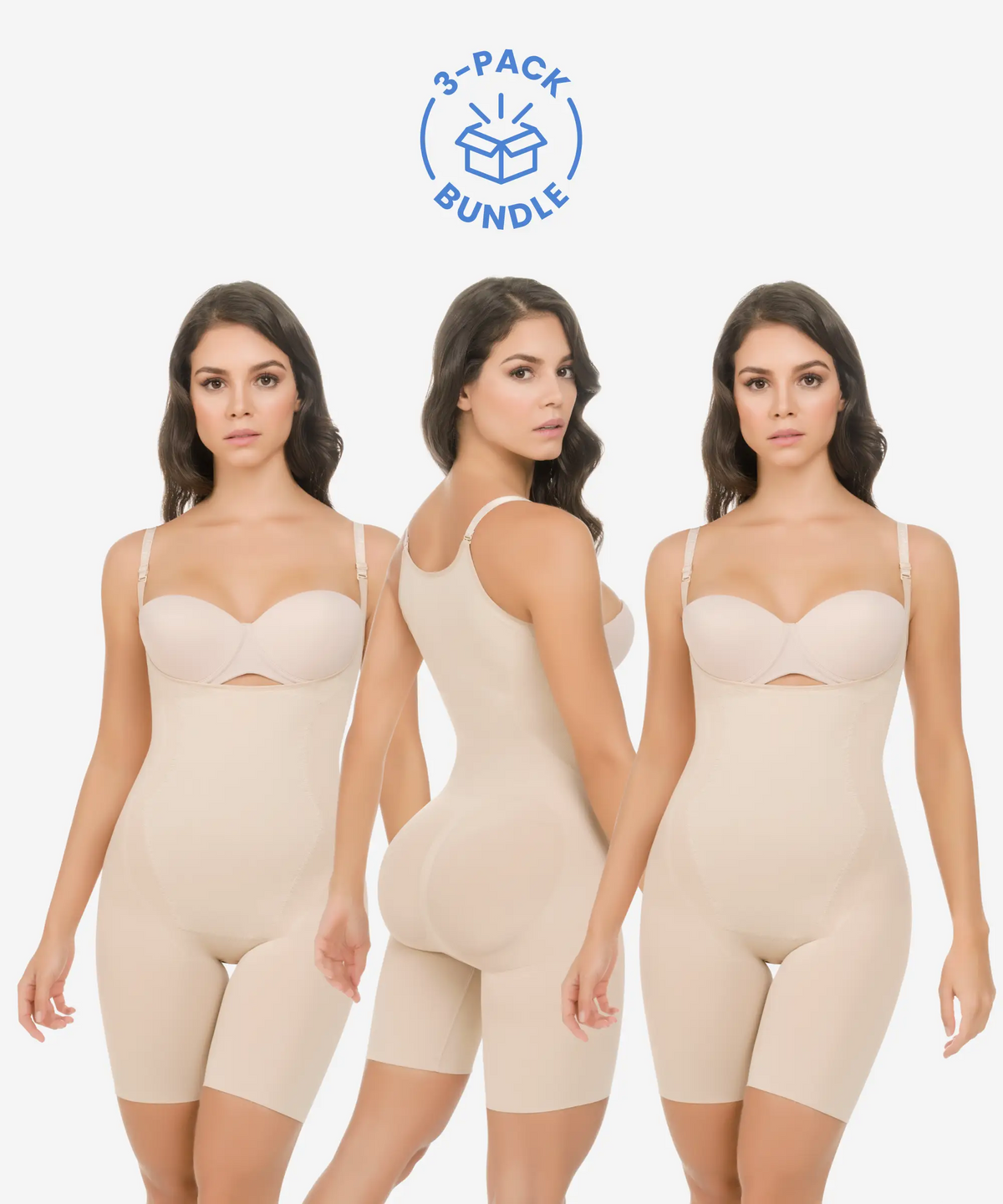 Nude Seamless Bodysuit 3-Pack in style 1585 — CYSM Shapers