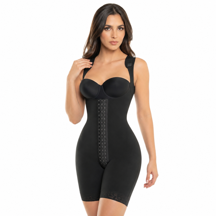 High control mid-thigh bodysuit - Style 455