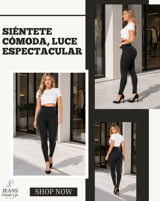 Shaping Leggings Pants Style 1099 —High-Rise Waistband, Tummy Control & Natural Butt Lift