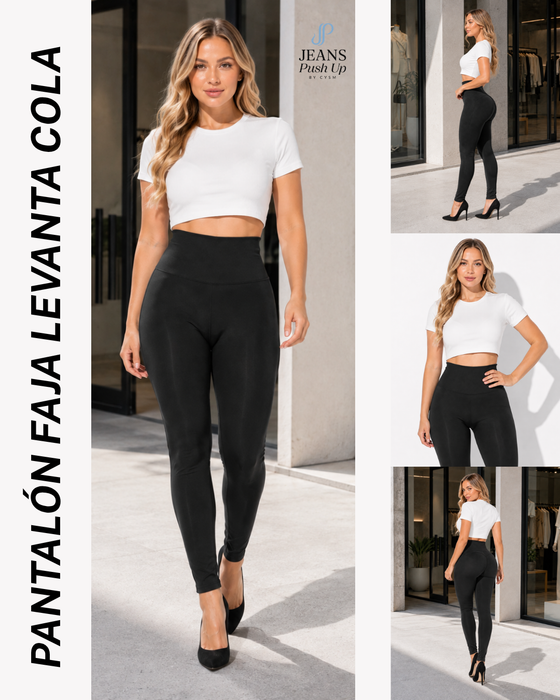 Shaping Leggings Pants Style 1099 —High-Rise Waistband, Tummy Control & Natural Butt Lift