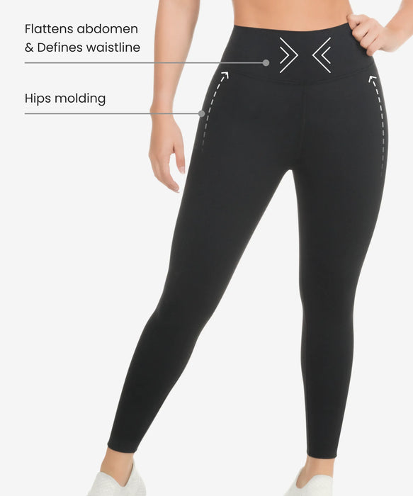 Compression and Abdomen Control Basic Skinny Fit Legging