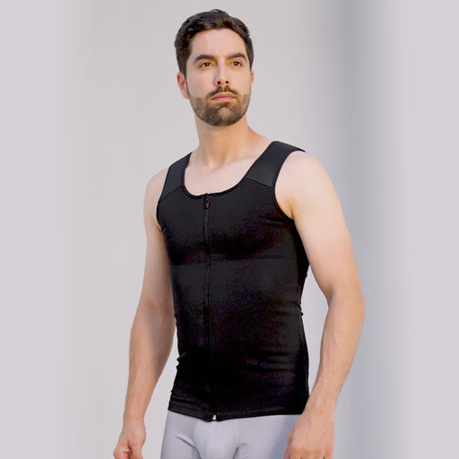 Shapewear for men tummy Compression Tank Top Corrects Posture Abdomen  Trimmer Back Pain Relief Firms up the Chest Seamless Compression Shirt Fajas  Colombianas para hombres reductoras y moldeadoras 