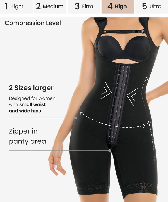 High Compression Zipper Bodysuit