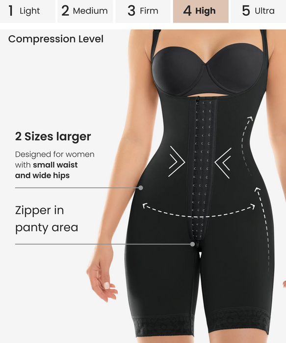 Hook & Zip Compression Bodysuit — Colombian Faja | CYSM — CYSM Shapers Hook & Zip Compression Bodysuit — Colombian Faja | CYSM — CYSM Shapers